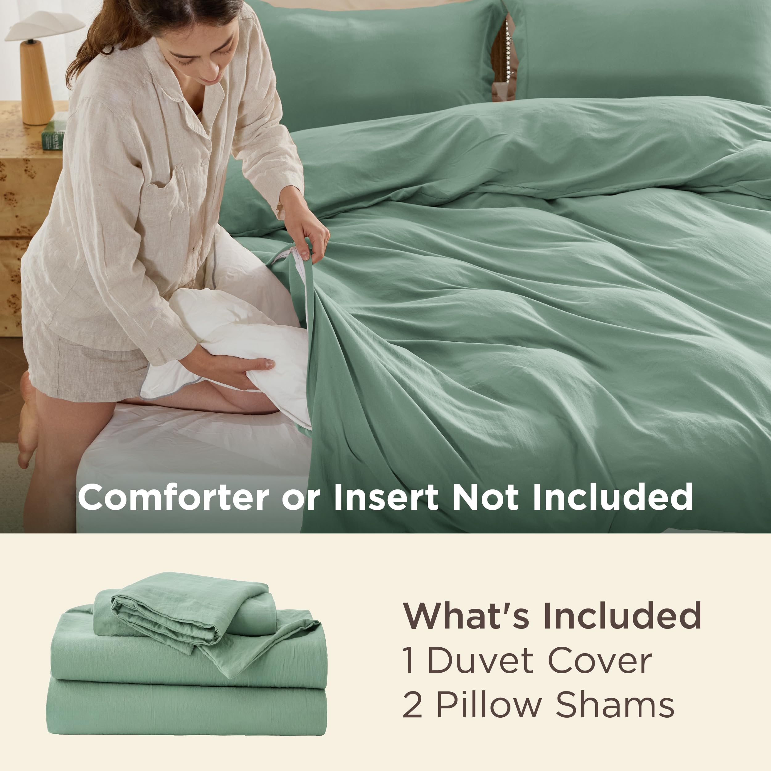 Bedsure gros plan tissu microfibre pré-lavée, confort et douceur
