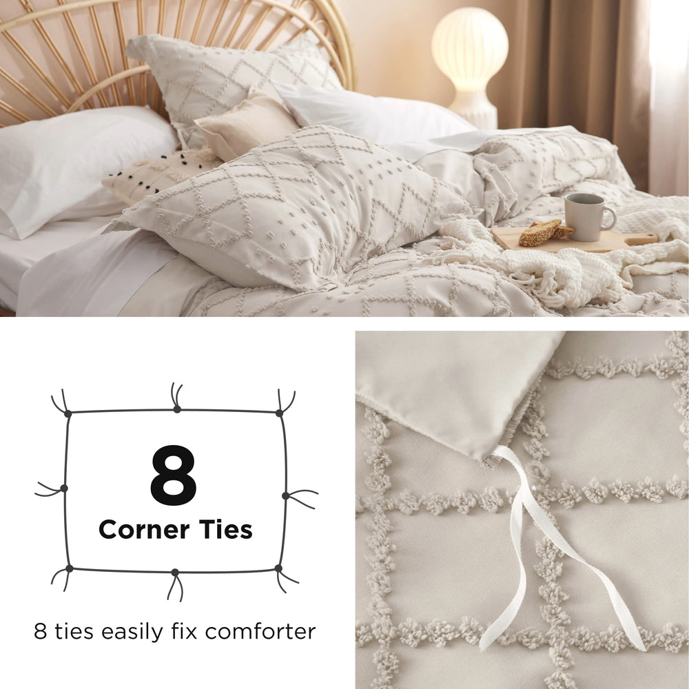 Bedsure main touchant le tissu mettant en valeur douceur et qualité microfibre