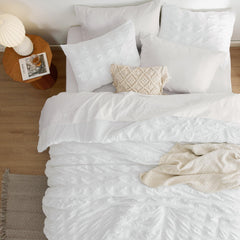 Bedsure gros plan seersucker montrant texture respirante et style