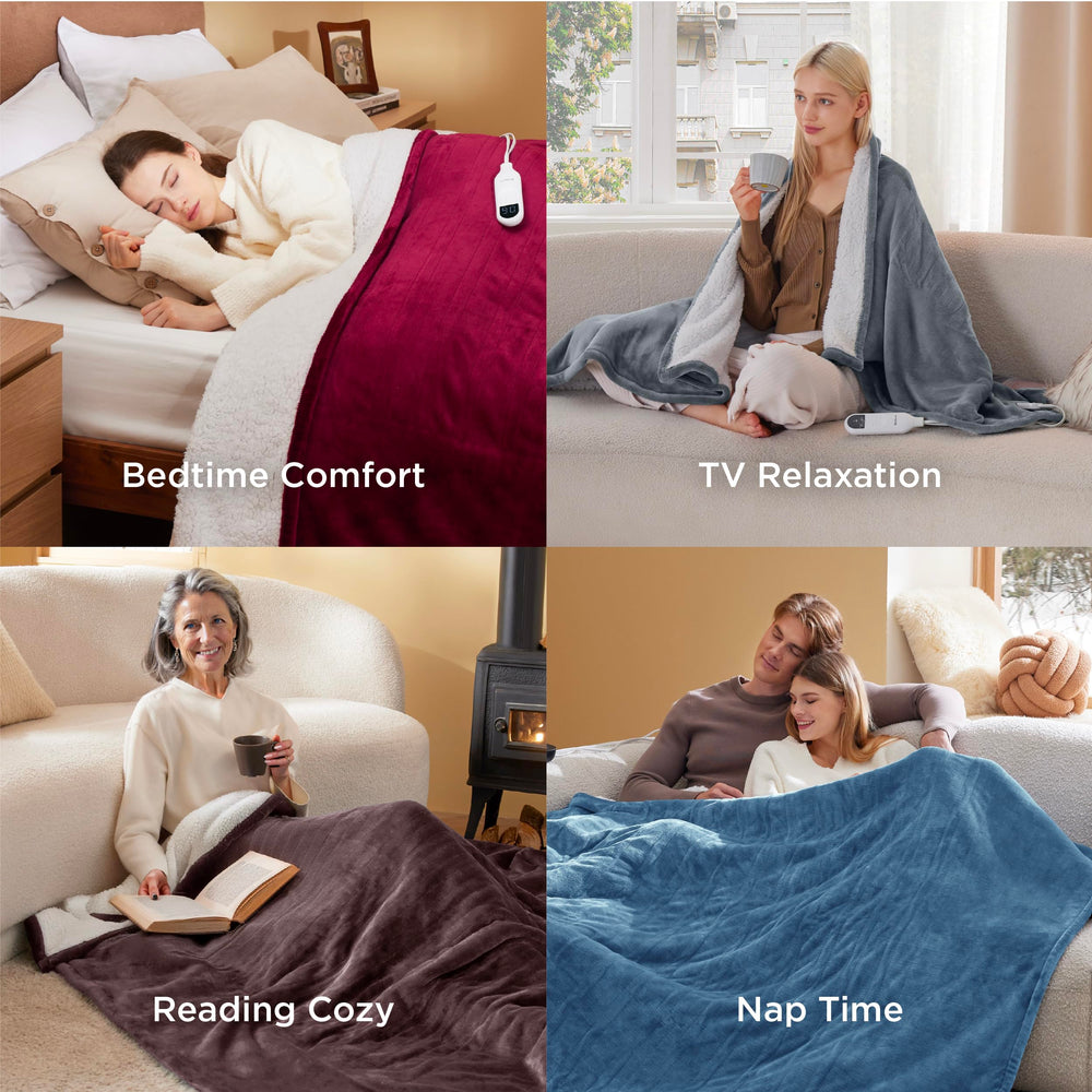 Bedsure usage sur canapé pour soirées cosy et économie d'énergie