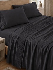Bedsure vue de face de l'emballage montrant le set complet et son style