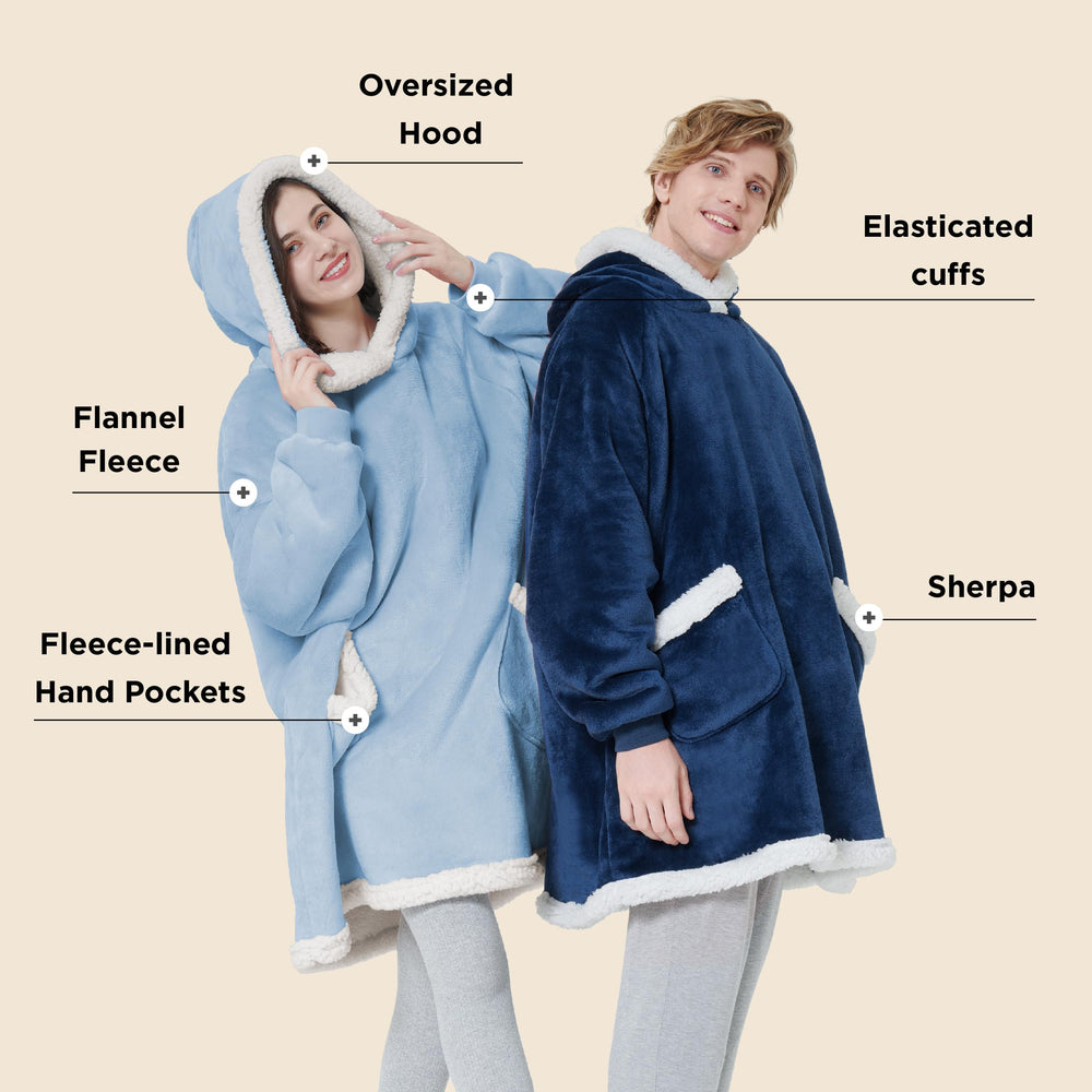 Bedsure zoom matière sherpa illustrant douceur isolante