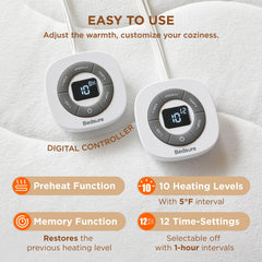 Bedsure zoom sur rembourrage nuageux, soutien moelleux et isolation thermique