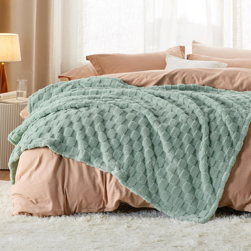 Bedsure motif jacquard à carreaux apportant élégance moderne
