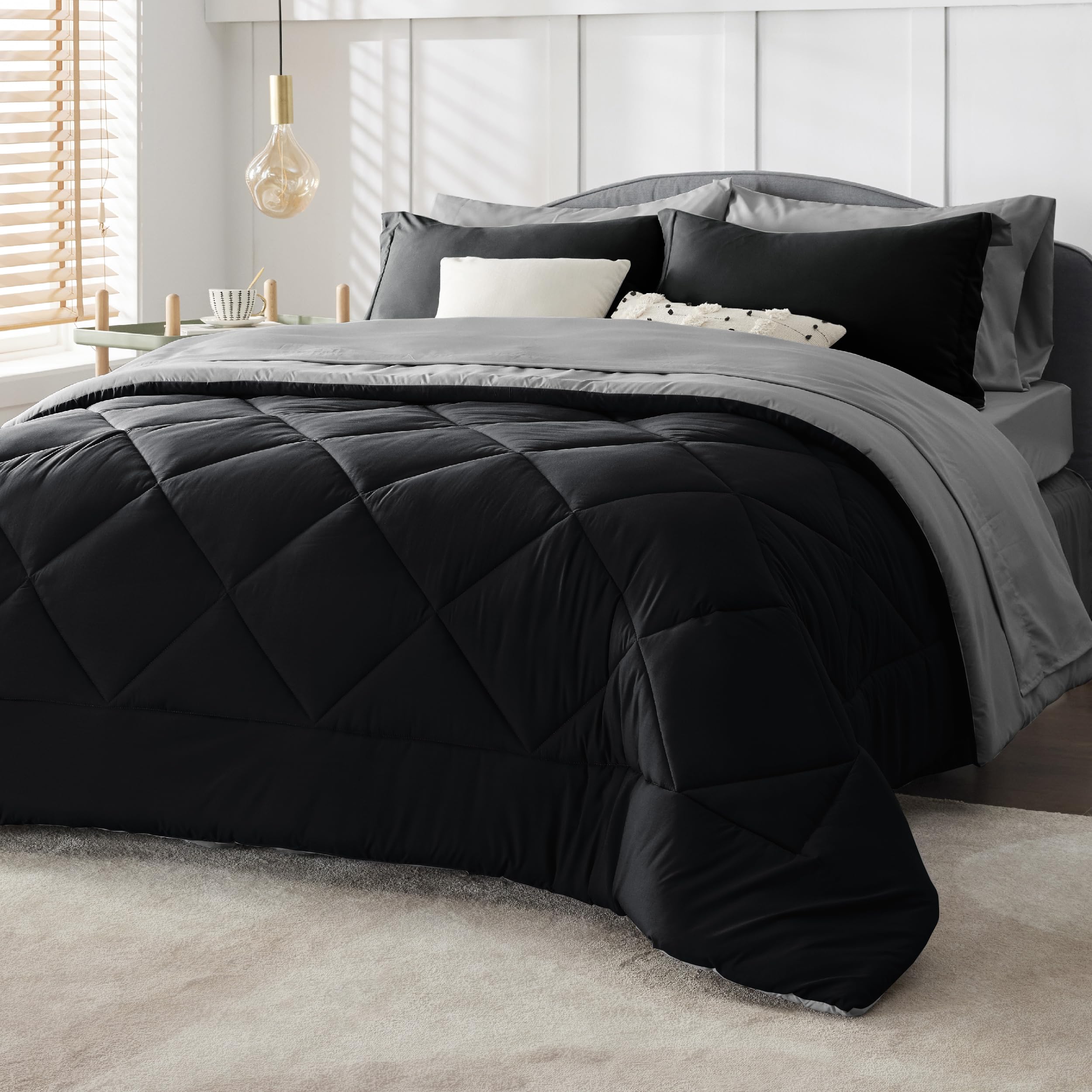 Bedsure texture microfibre gros plan douceur et entretien facile