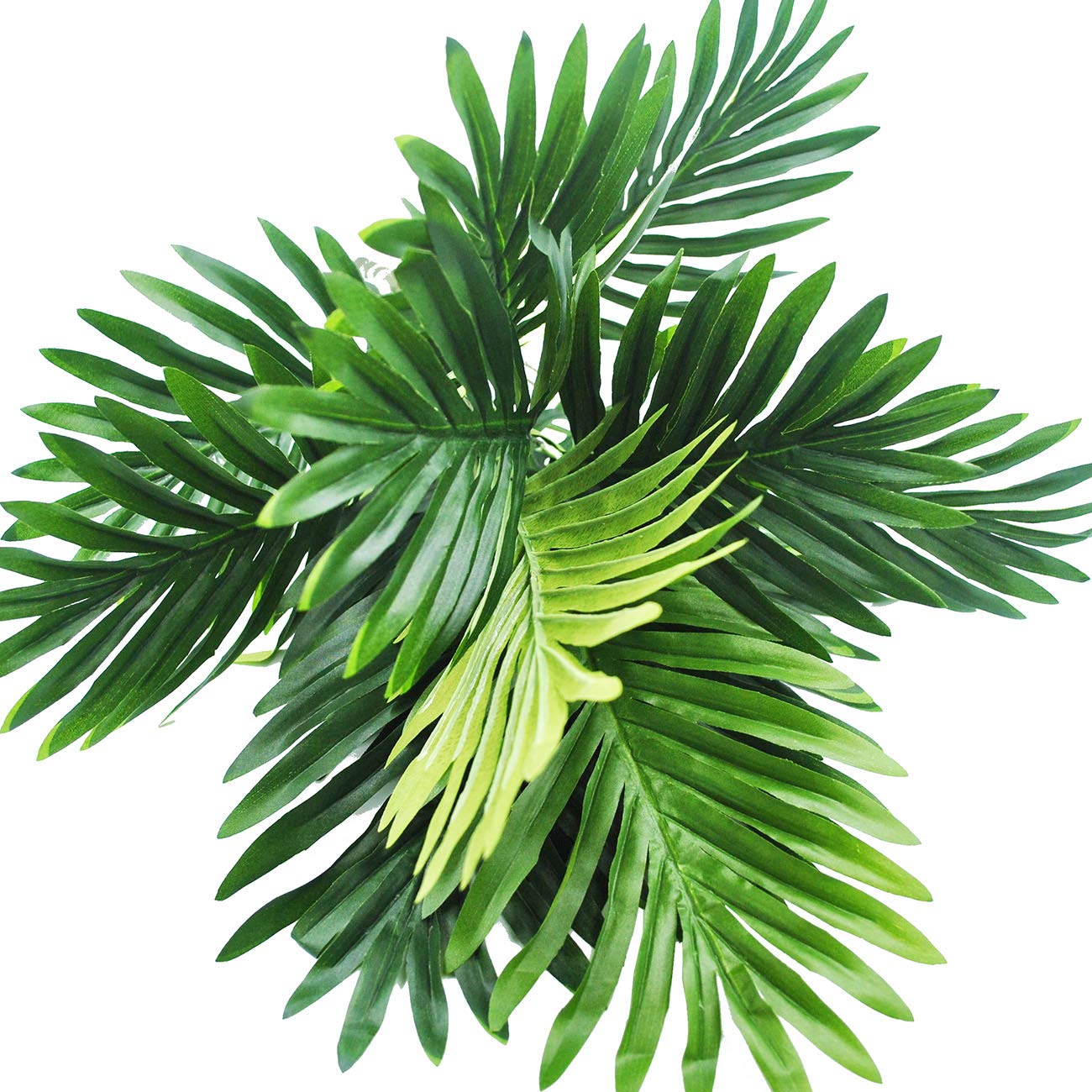 Beebel décor de table avec feuilles en vase, apporte ambiance tropicale