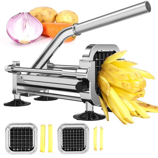 Befano coupe-frites face avant montrant la construction robuste et gain de temps