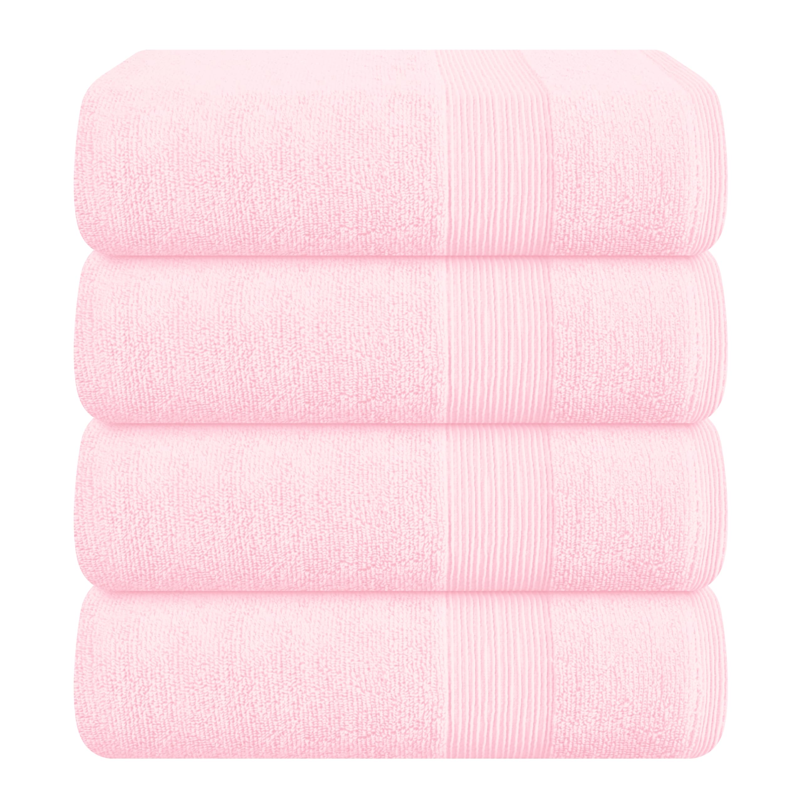 Belizzi Home face avant du paquet montrant 4 serviettes et finition luxueuse