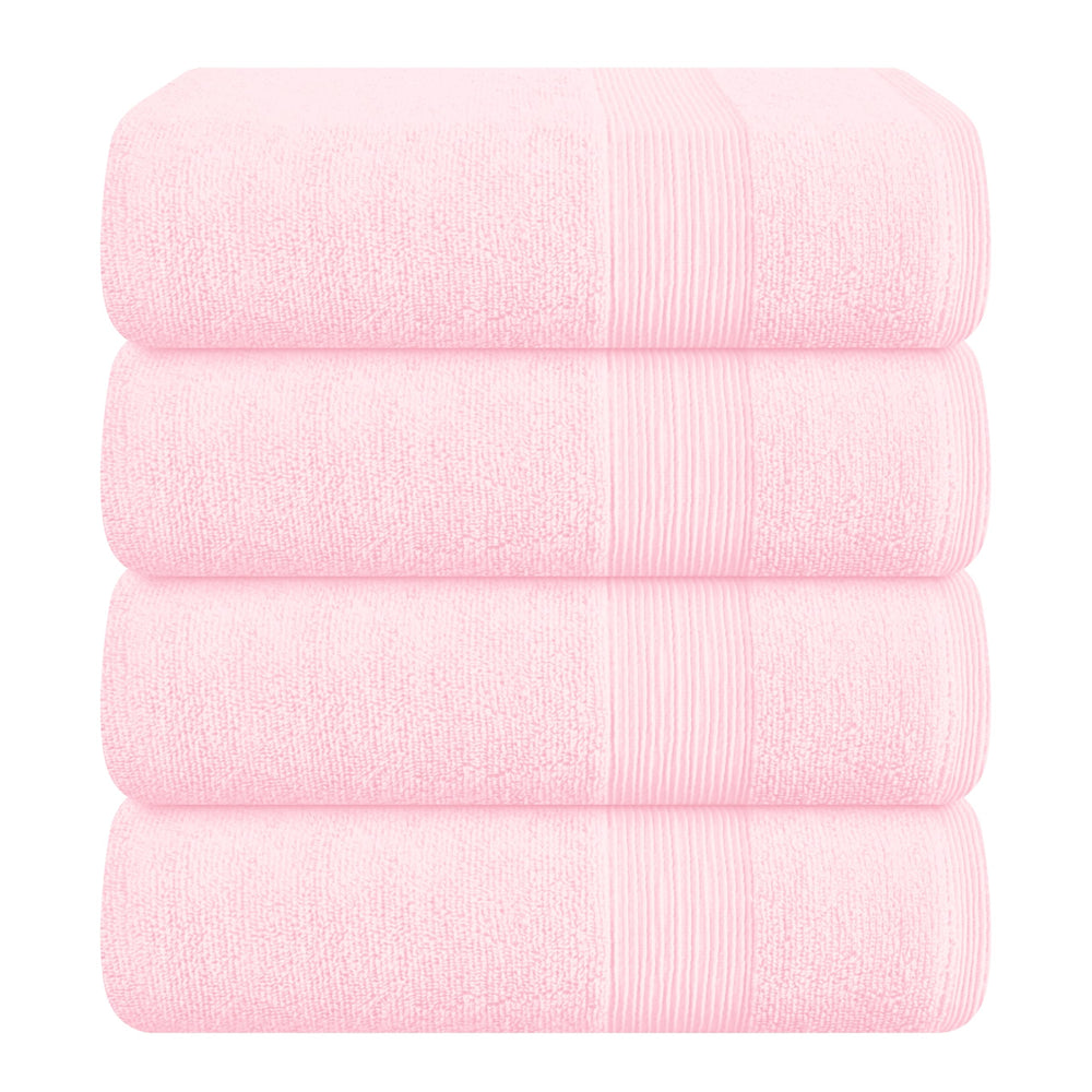 Belizzi Home face avant du paquet montrant 4 serviettes et finition luxueuse