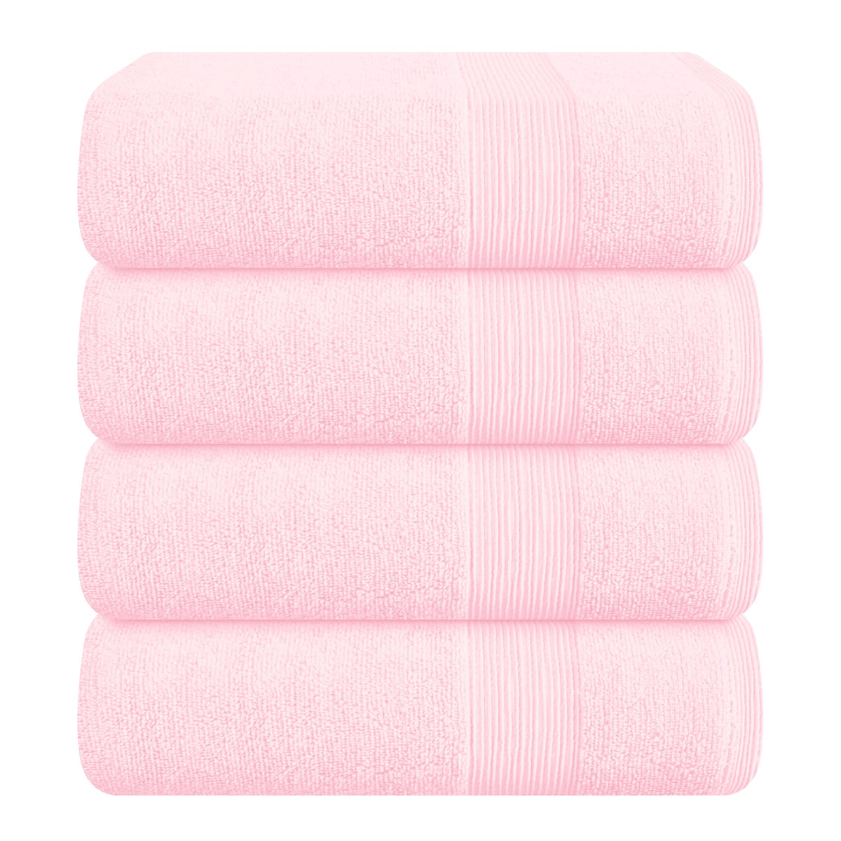 Belizzi Home face avant du paquet montrant 4 serviettes et finition luxueuse