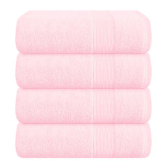 Belizzi Home face avant du paquet montrant 4 serviettes et finition luxueuse