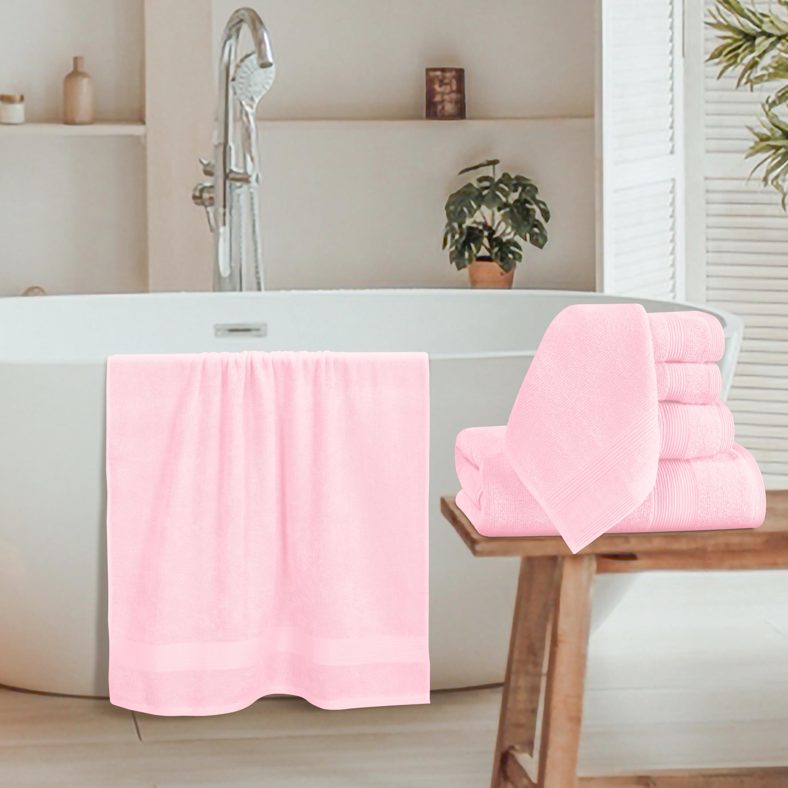 Belizzi Home serviette de bain pliée illustrant épaisseur et absorption