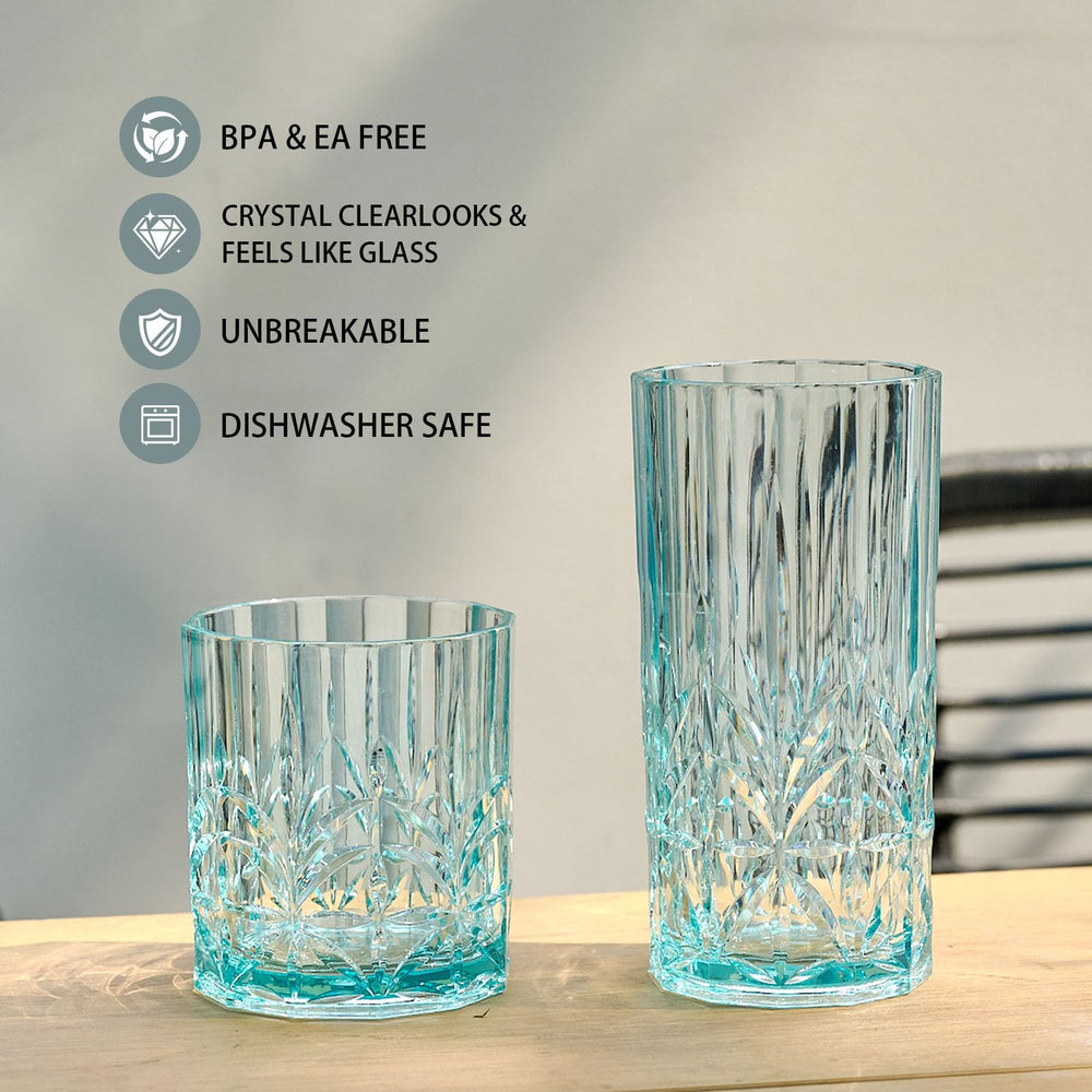 BELLAFORTE lot de 4 gobelets Myrtle, solution incassable pour fêtes