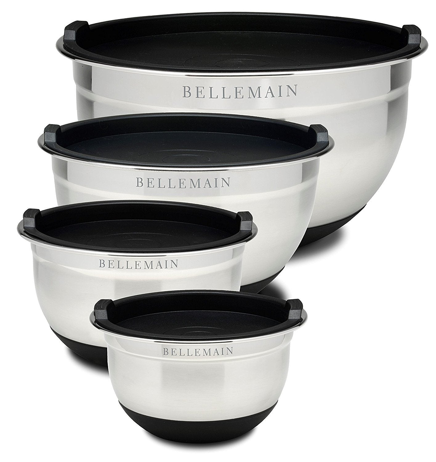 Bellemain bol inox face avec couvercle hermétique pour conservation pratique