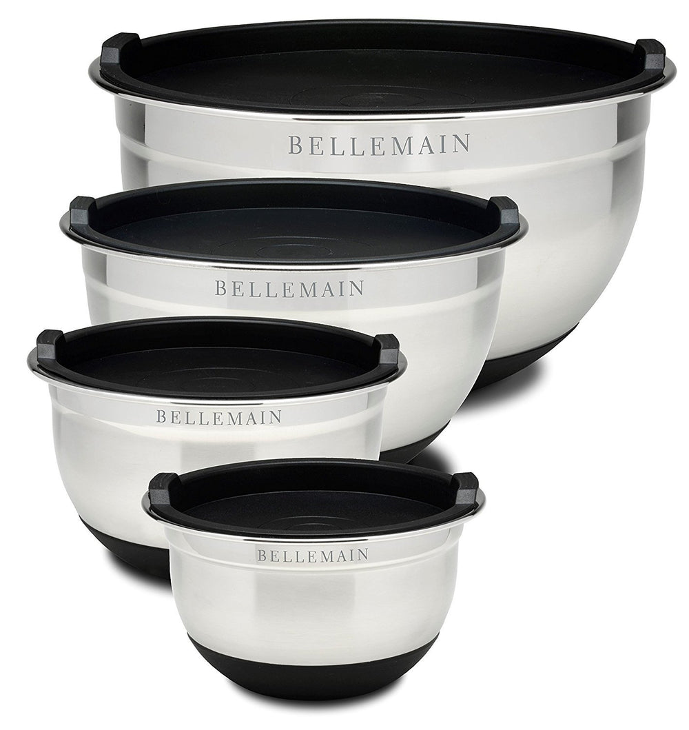 Bellemain bol inox face avec couvercle hermétique pour conservation pratique