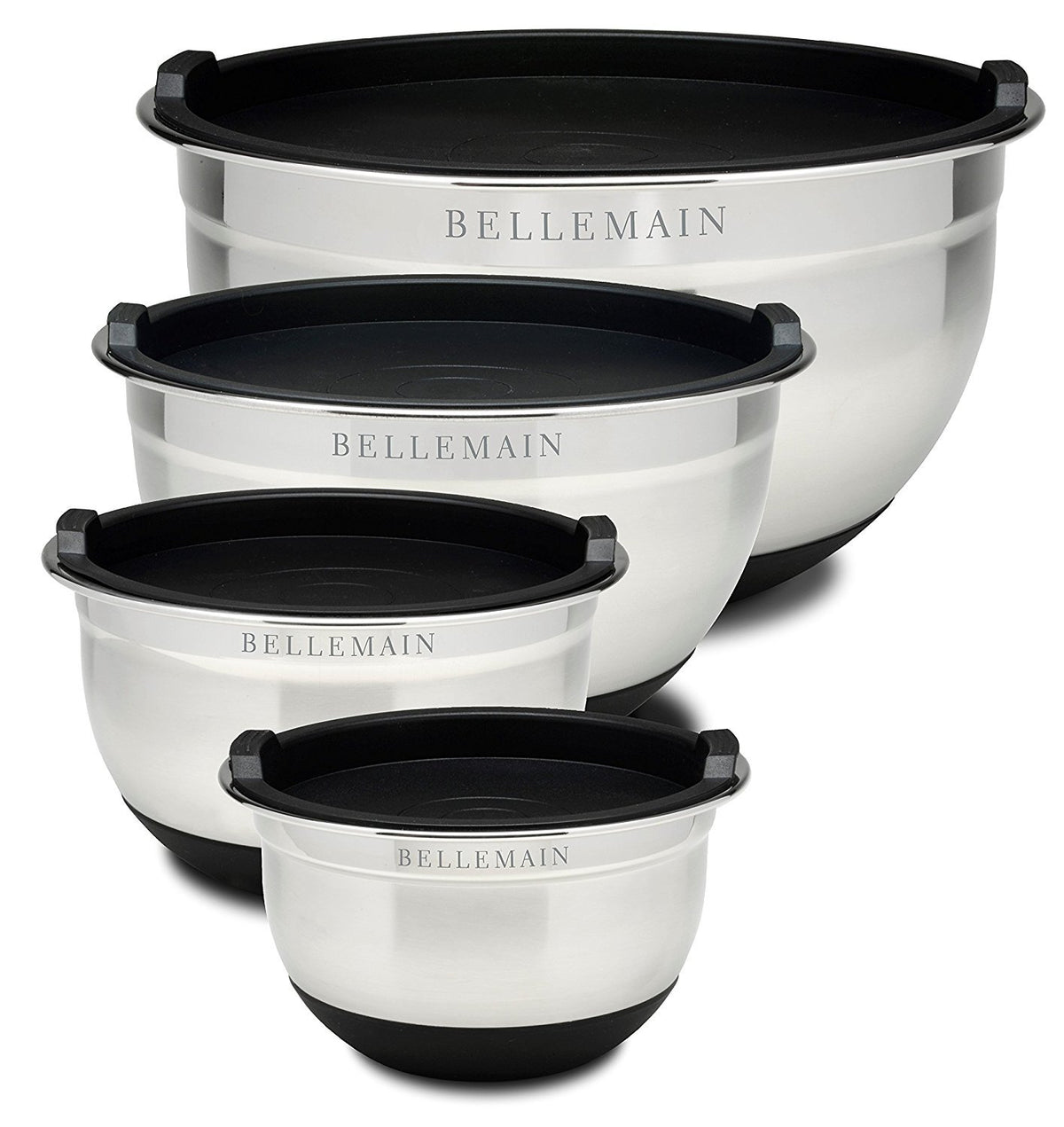Bellemain bol inox face avec couvercle hermétique pour conservation pratique