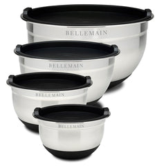 Bellemain bol inox face avec couvercle hermétique pour conservation pratique
