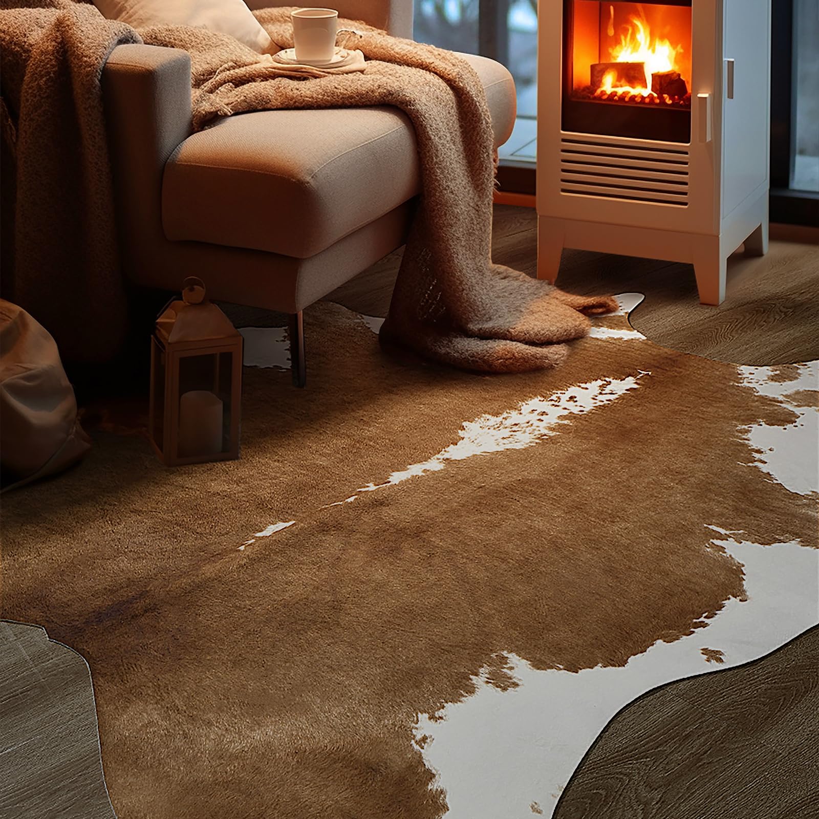 BENRON tapis au pied du lit apportant confort et esthétique cosy
