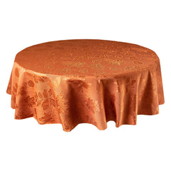 Benson Mills nappe montrée à l'échelle sur table ronde pour idée taille