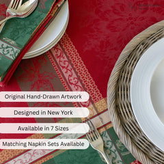 Benson Mills nappe Holiday Legacy installée pour un dîner festif