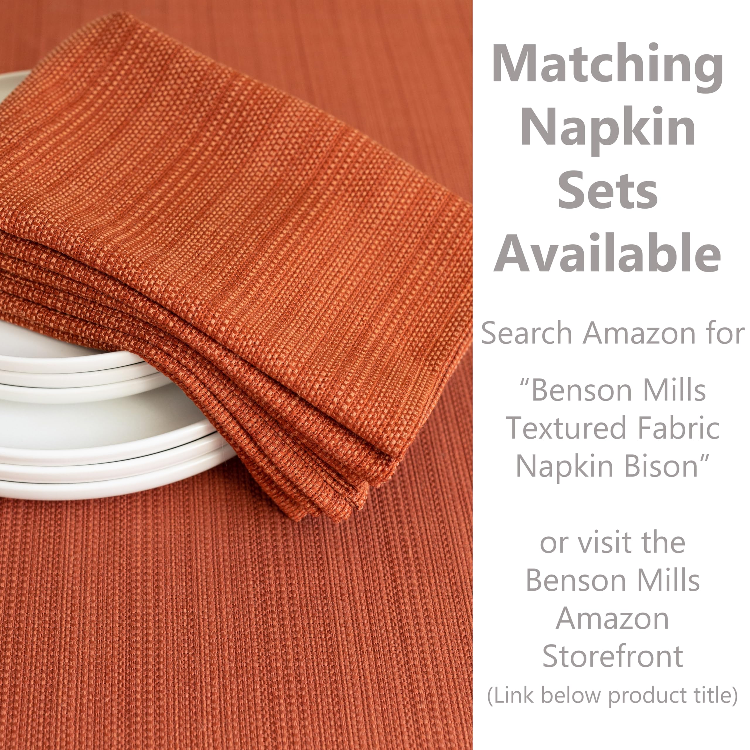 Benson Mills gros plan sur la texture du tissu mettant en valeur durabilité et relief