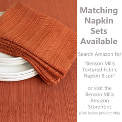 Benson Mills gros plan sur la texture du tissu mettant en valeur durabilité et relief