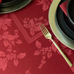 Benson Mills nappe installée sur une table de fête pour ambiance chaleureuse
