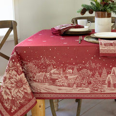 Benson Mills vue face de la nappe pour une table festive élégante