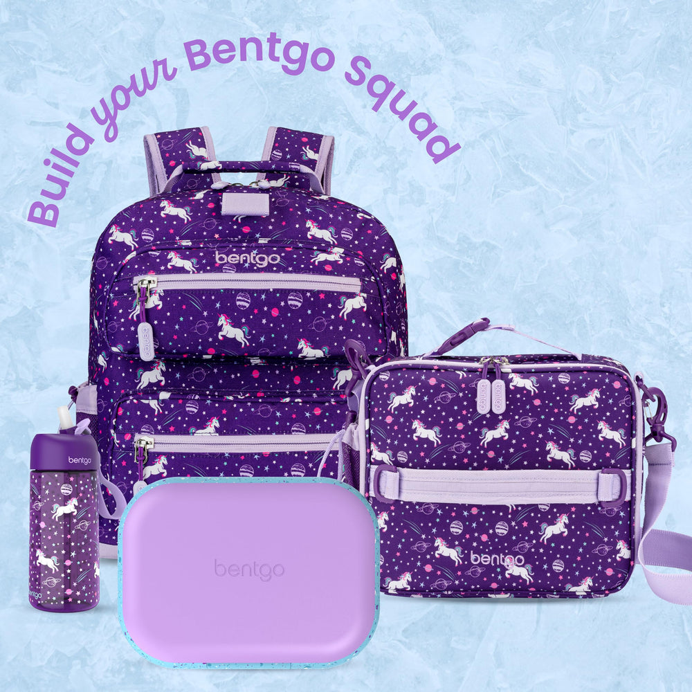 Bentgo Chill posé dans un sac à dos pour montrer taille compacte et gain de place