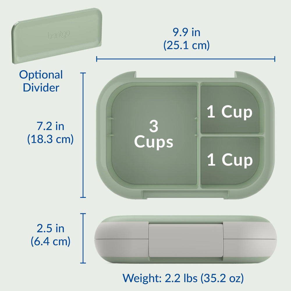 Bentgo comparaison taille pour visualiser capacité 5 cups et proportions