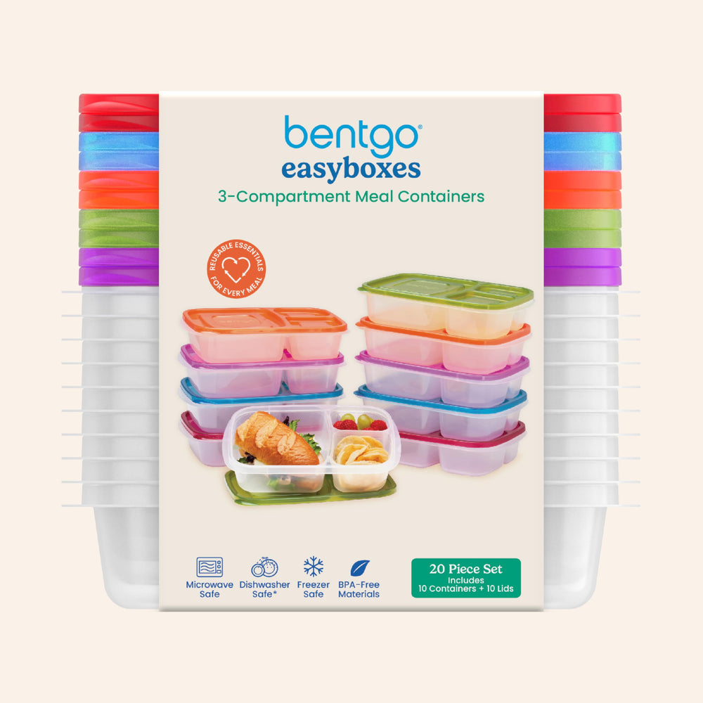 Bentgo Easyboxes comparaison d’échelle posée à côté d’ustensiles pour évaluer taille