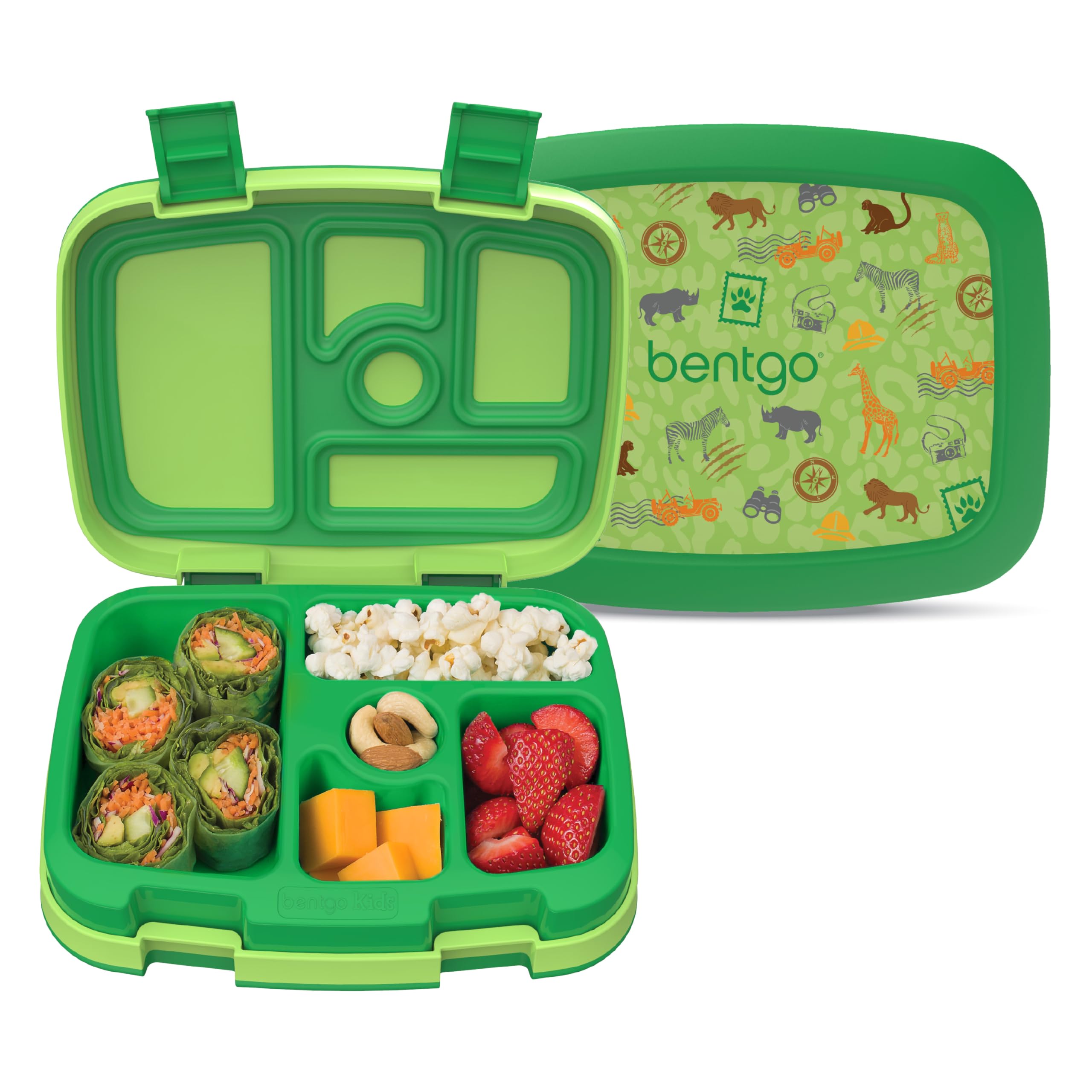 Bentgo boîtes face avant montrant motifs et étanchéité pour une lunchbox fiable