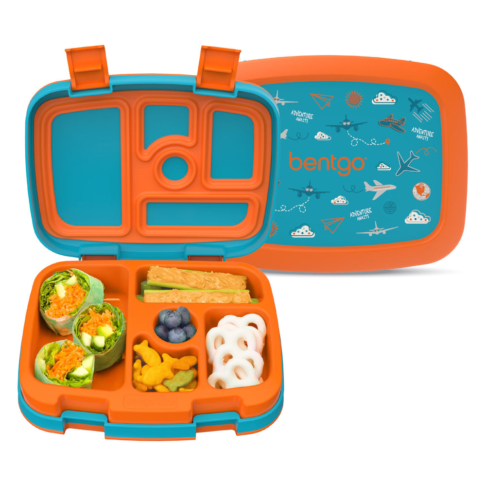 Bentgo boîte repas face avant montrant cinq compartiments et harmonie visuelle