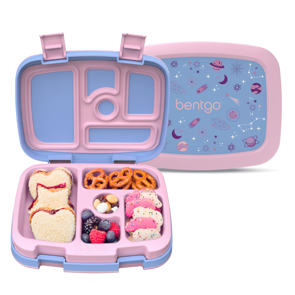 Bentgo plan rapproché du recto imprimé, attire les enfants et stimule l'apétit