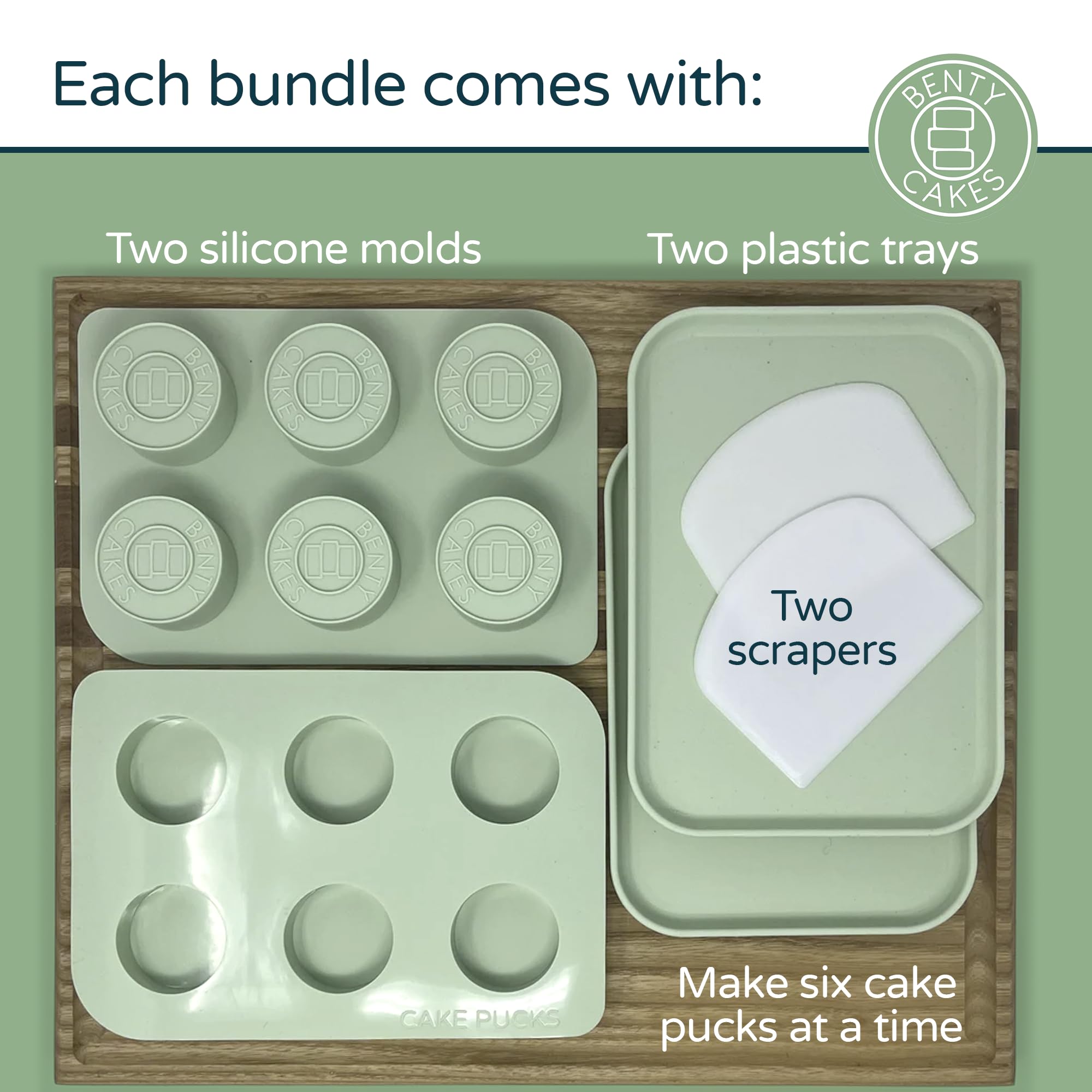 Comparaison taille main des Cakepucks Benty Cakes pour référence portion