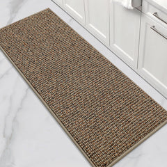 BEQHAUSE vue avant du tapis taupe protégeant le sol