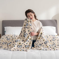 Berkshire Blanket gros plan VelvetLoft, douceur visible et confort