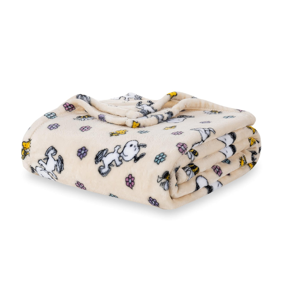 Berkshire Blanket vue avant Snoopy et Woodstock, design officiel et cosy