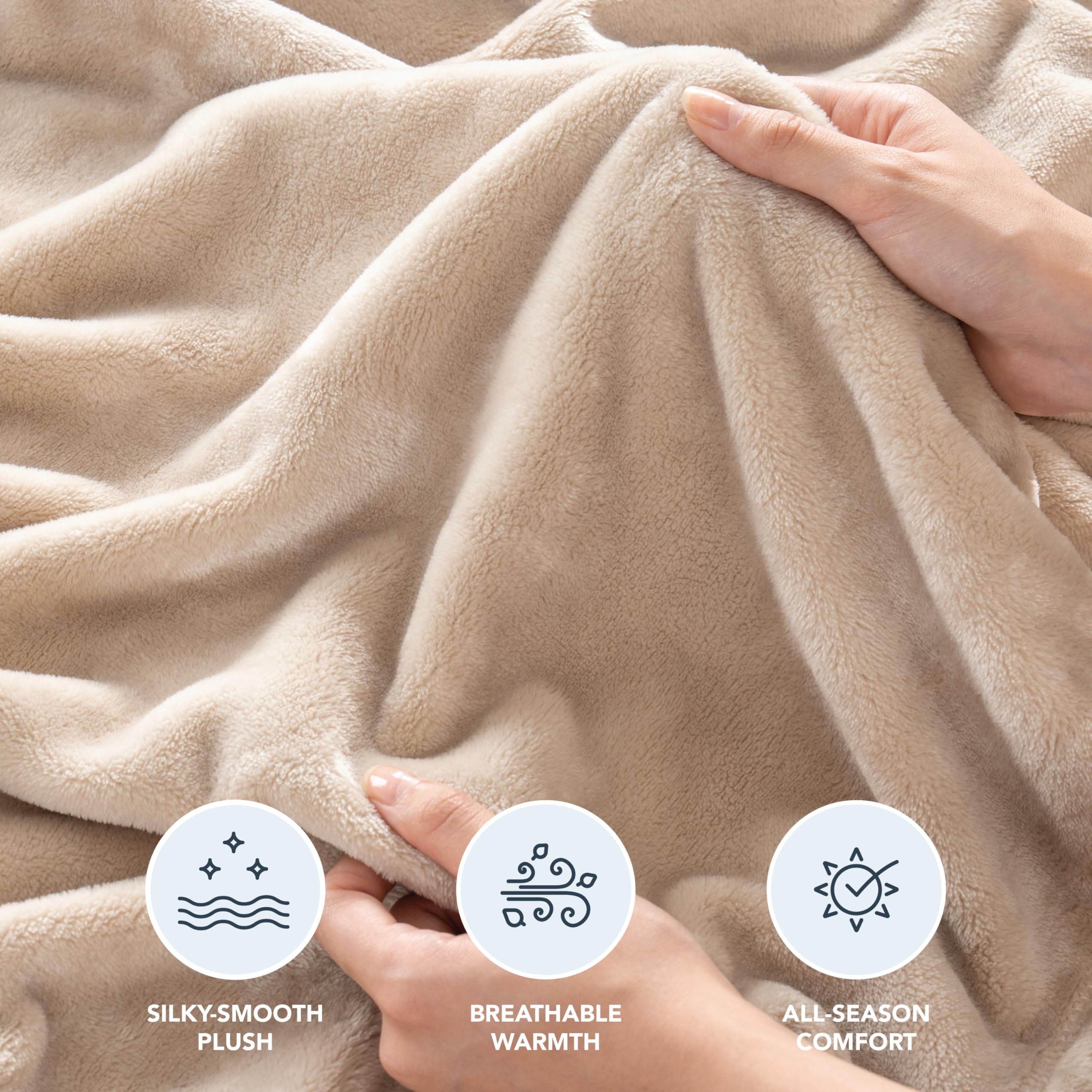 Berkshire Blanket bord cousu, finition soignée et résistance durable
