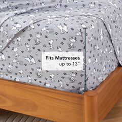 Berkshire Peanuts détail du drap-housse élastique pour maintien sûr sur matelas
