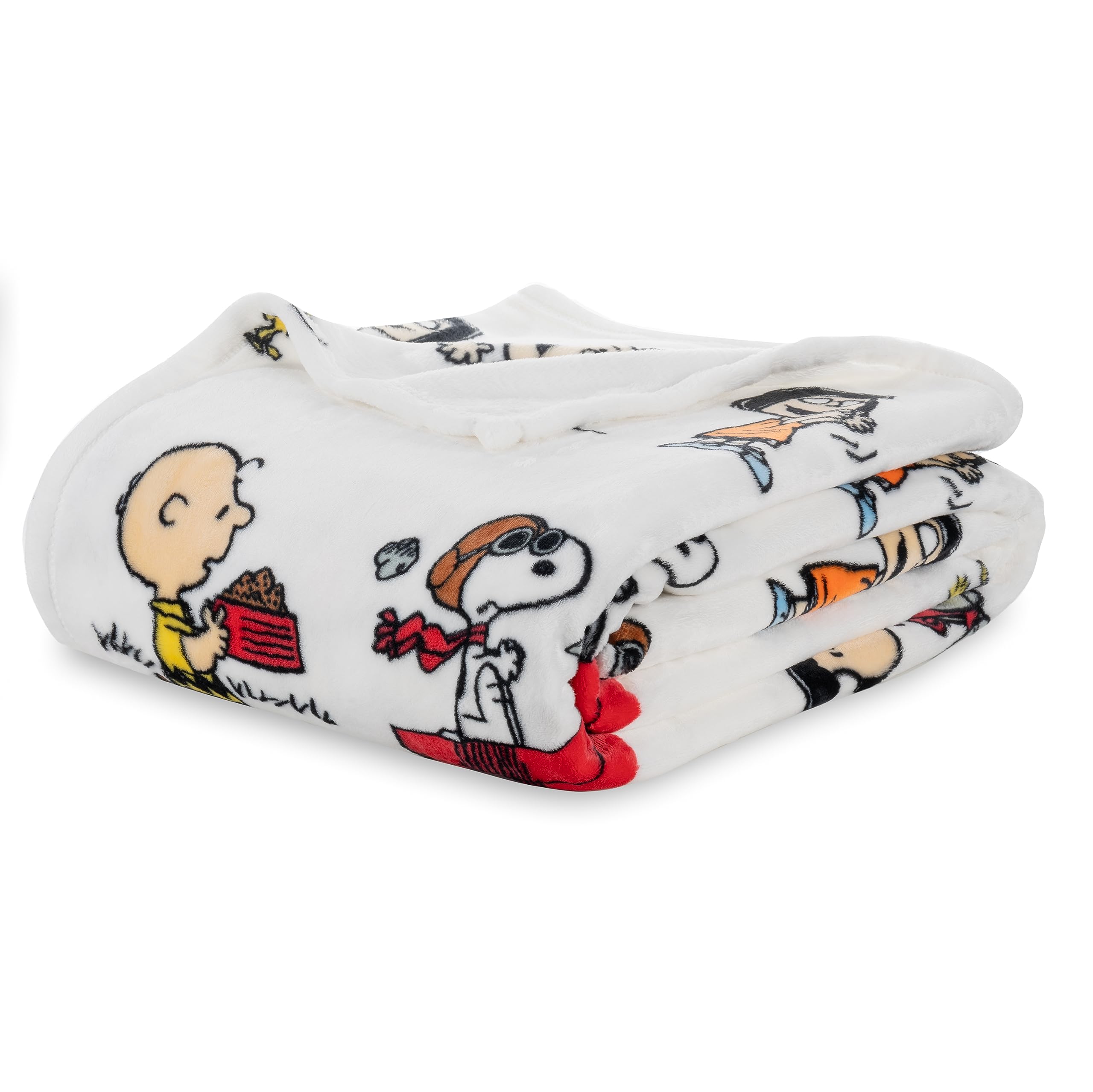 Berkshire Blanket vue avant Snoopy et rayures, apporte charme décoratif