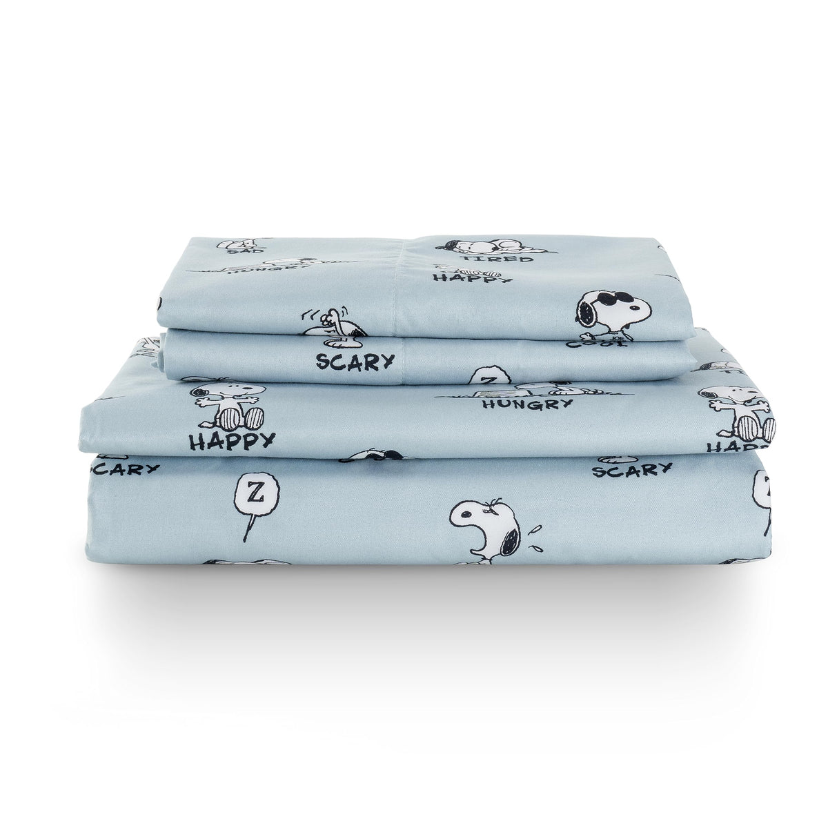 Berkshire Blanket parure face montrant Snoopy, design officiel pour déco amusante