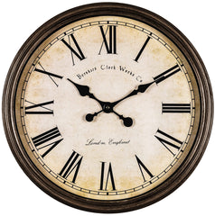 Bernhard Products horloge face avant élégante ajout décor rustique
