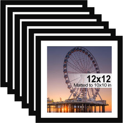 BESCRCL cadre 12x12 face avant noir, présentation élégante et moderne