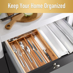 Besilord installée dans un tiroir de cuisine montrant gain de place pratique