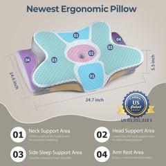 Bespillow oreiller en usage bras sous tête pour dormeur latéral soutien alignement