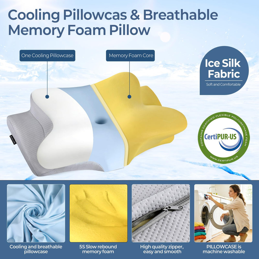 Bespillow coupe montrant mousse mémoire rebond durable
