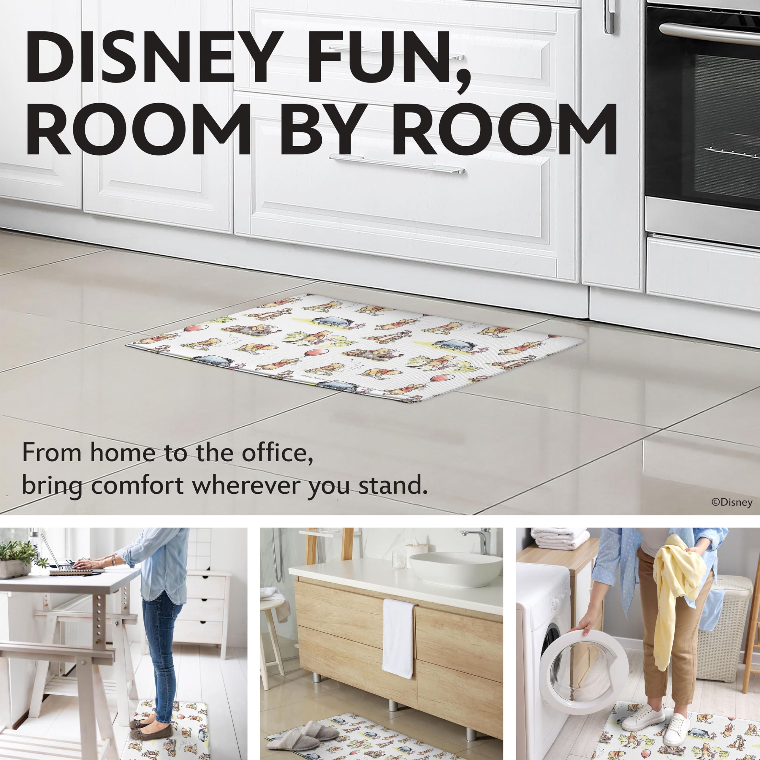 Best Brands Disney Winnie the Pooh tapis en usage devant évier sécurité accrue