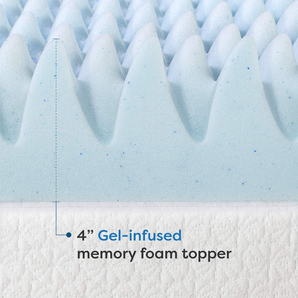 Best Price Mattress détail des billes de gel infusées pour sensation de fraîcheur