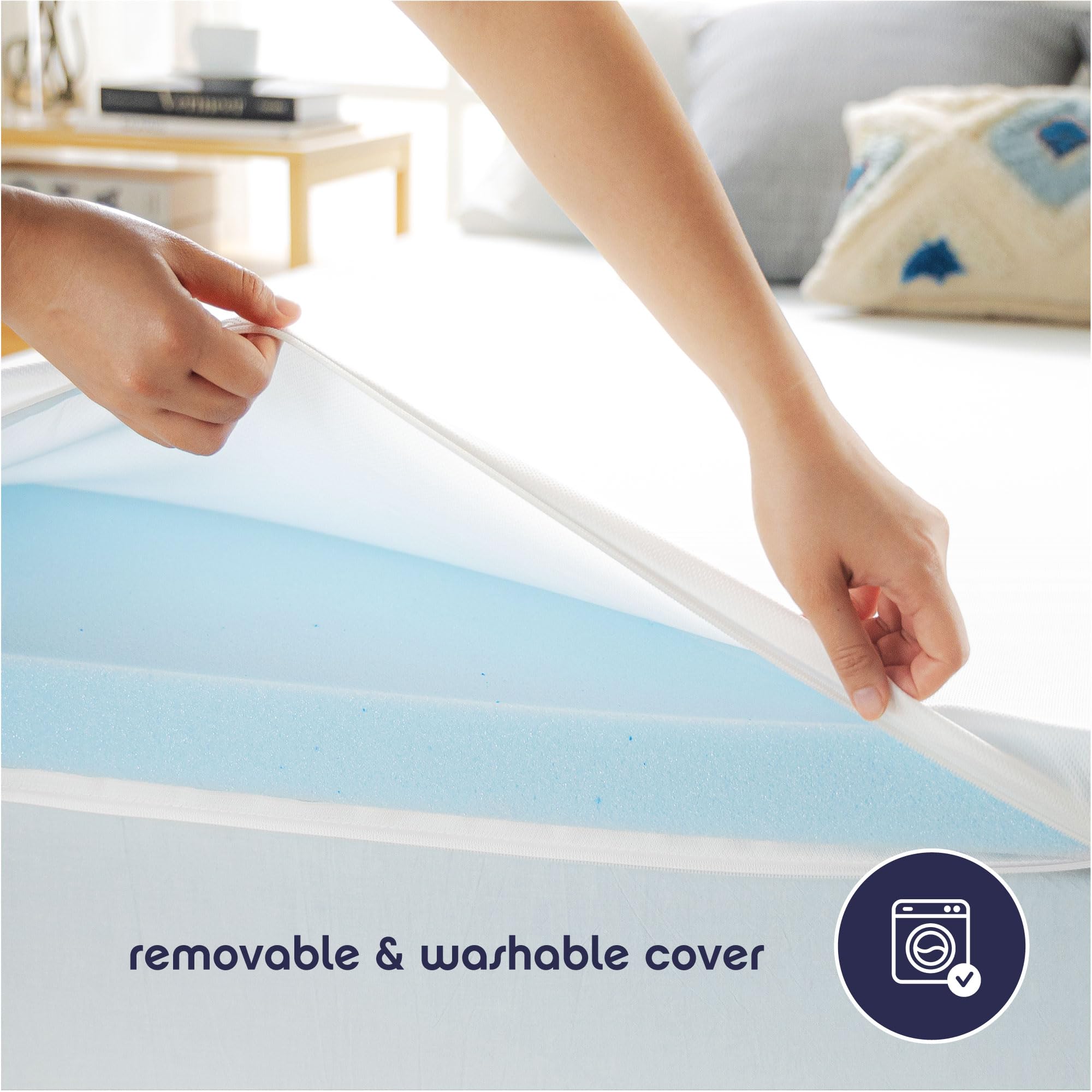 Best Price Mattress gros plan infusion de gel dans la mousse, aide à la régulation thermique